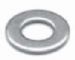 Arruela lisa: A�o Inoxid�vel - 18.8/A2 / Dimens�es - ANSI B 18.22.1 polegada